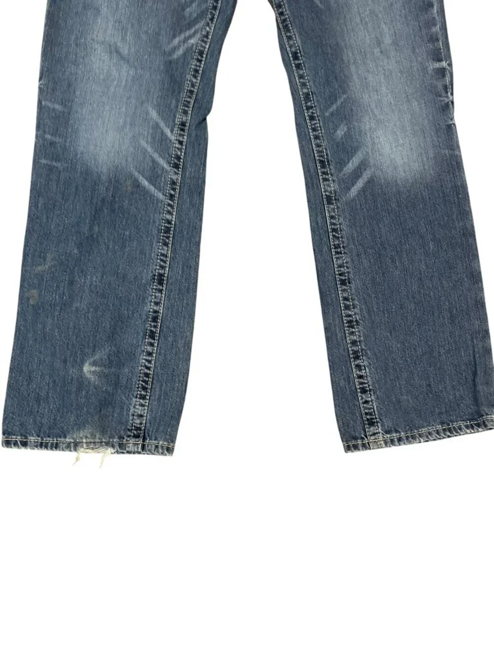 True Religion Billy Relaxed Bootcut Stretch Logo Denim Blue Jeans Men's Sz 38